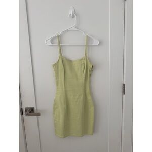 H&M green mini dress